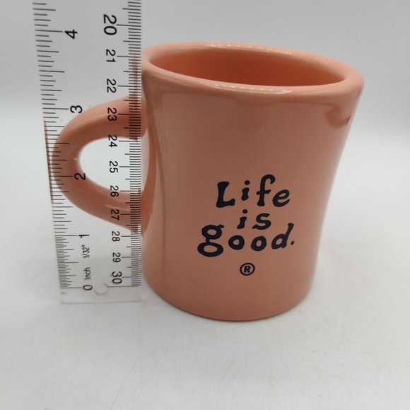 Life Is Good  Do What You Like Like What You Do Heavy Coffee Mug Orange 4" Tall - Picture 6 of 7